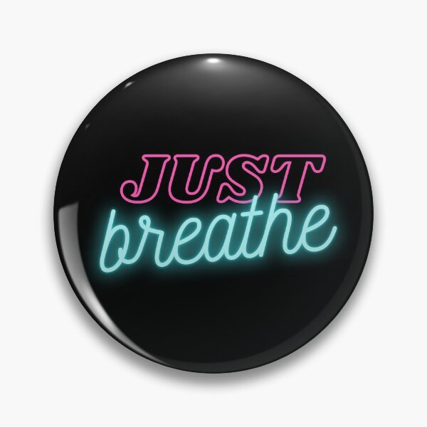Item preview, Just Breathe Neon Sign designed and sold by owlvocado.