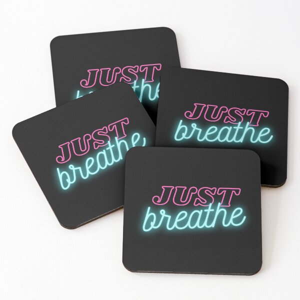 Item preview, Just Breathe Neon Sign designed and sold by owlvocado.