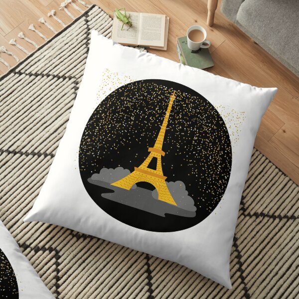 Paris at night Floor Pillow
