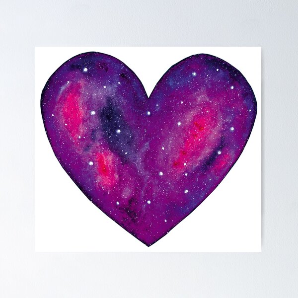 Item preview, Violet Heart - Galaxy Design designed and sold by galleasstudio.
