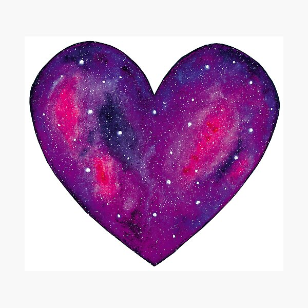 Item preview, Violet Heart - Galaxy Design designed and sold by galleasstudio.