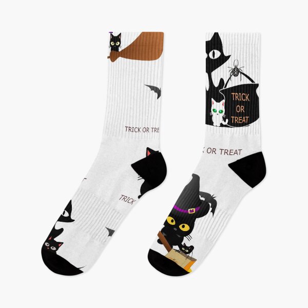 Item preview, Halloween Trick or Treat Pack With Black Cat, Witch, and Bats designed and sold by f2error.