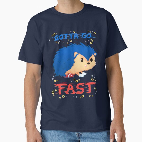 Item preview, Gotta Go Fast // Cute Hedhehog, Retro Platformer Game, Meme designed and sold by Geekydog.