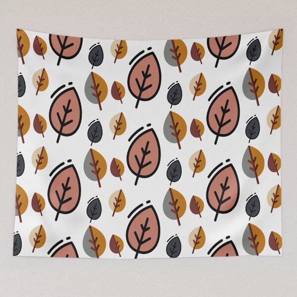 Item preview, Elliptical leaves vintage pattern designed and sold by Ezia243.