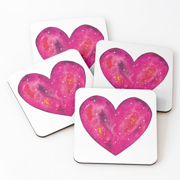 Item preview, Dark Pink Heart - Galaxy Design designed and sold by galleasstudio.
