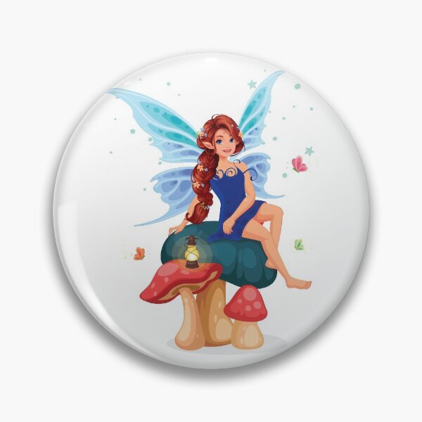 Item preview, little fairy sitting mushroom designed and sold by PG Shop Art.