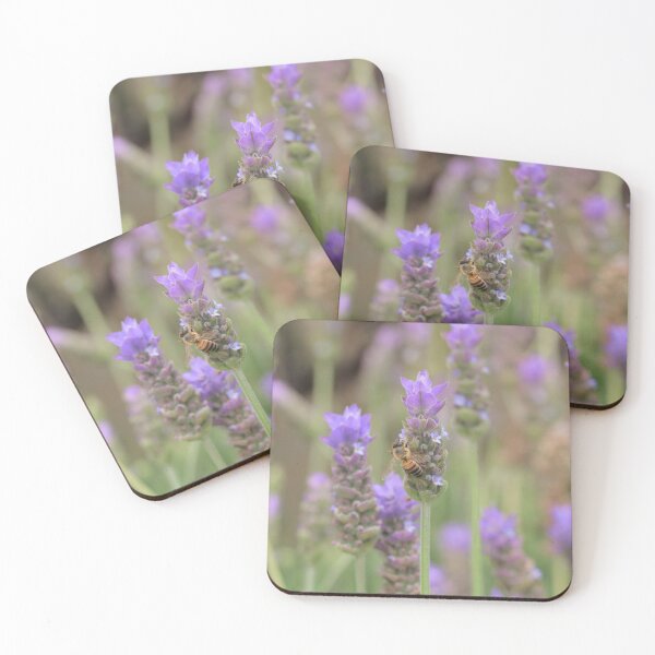 Item preview, Honey bee on a lavender flower designed and sold by luisraultg.