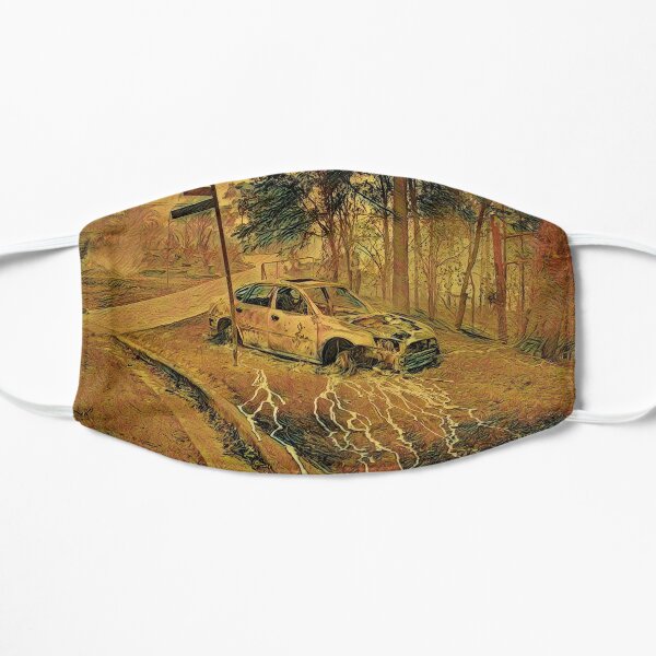 Ausgebranntes Auto, Australien Flache Maske