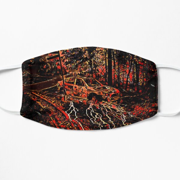 Ausgebranntes Auto, Australien Flache Maske