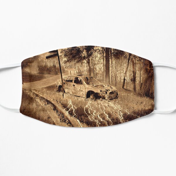 Ausgebranntes Auto, Australien Flache Maske