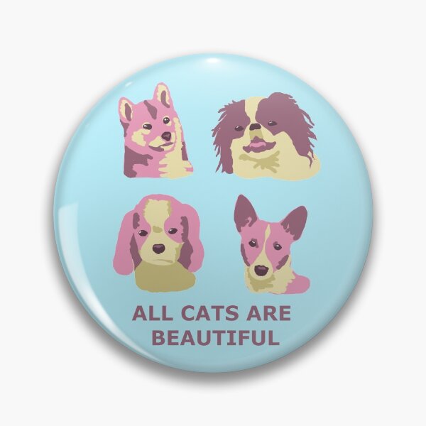 Item preview, All Cats Are Beautiful -- Pink and Yellow designed and sold by lyricdesigns.