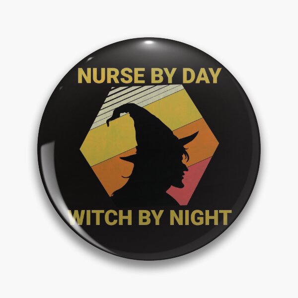 Item preview, Nurse By Day Witch By Night - Funny Halloween Nurse Saying Gift for Nurses designed and sold by 96design.