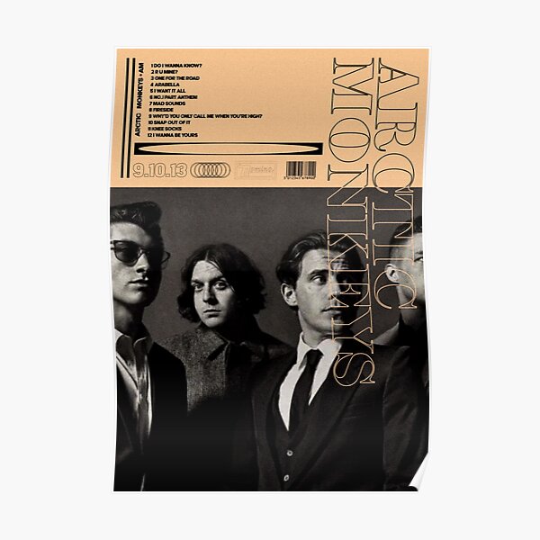 Arctic monkeys AM album poster Poster