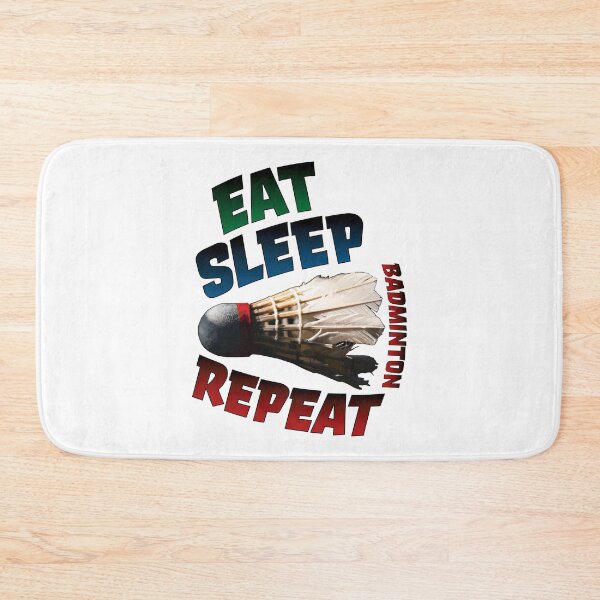 Item preview, Eat Sleep Badminton Repeat with Birdie designed and sold by Reconocer.