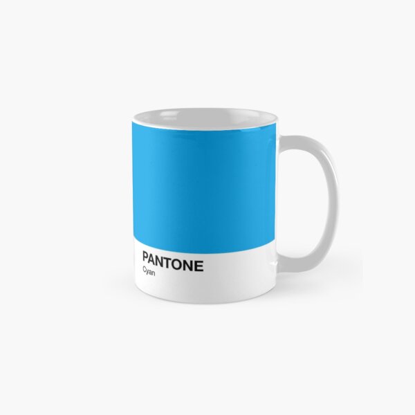 Taza Pantone CMYK Cyan Taza clásica