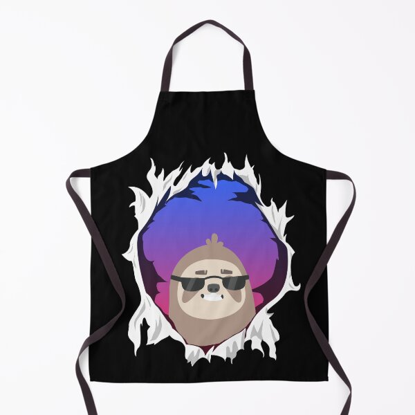 Item preview, Funny cool sloth with sunglasses looking out of hole designed and sold by Jelisandie.