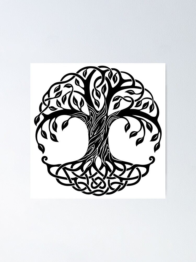 celtic art, rune, tree of life Poster for Sale by celticknights