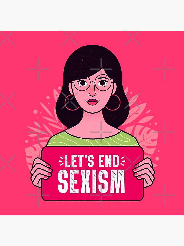 Intersectional Feminist Art Lets End Sexism Canvas Print For Sale