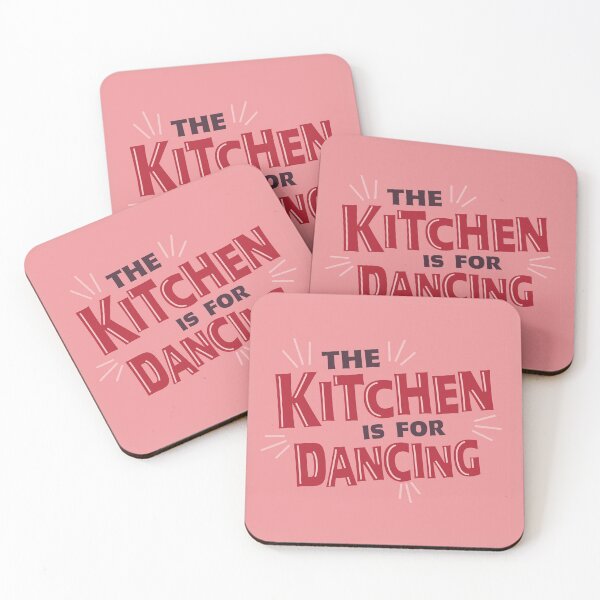 Item preview, The Kitchen is for Dancing, Pink designed and sold by CocoandDaisy.