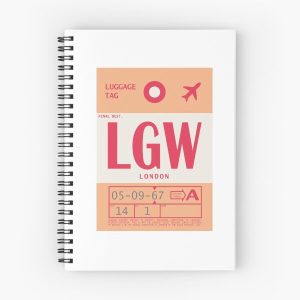 Item preview, London Gatwick Airport Vintage Luggage Tag designed and sold by BoeJ.