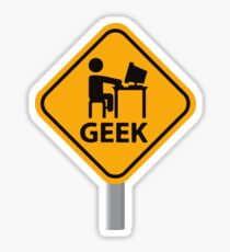 Geek at Work Sticker