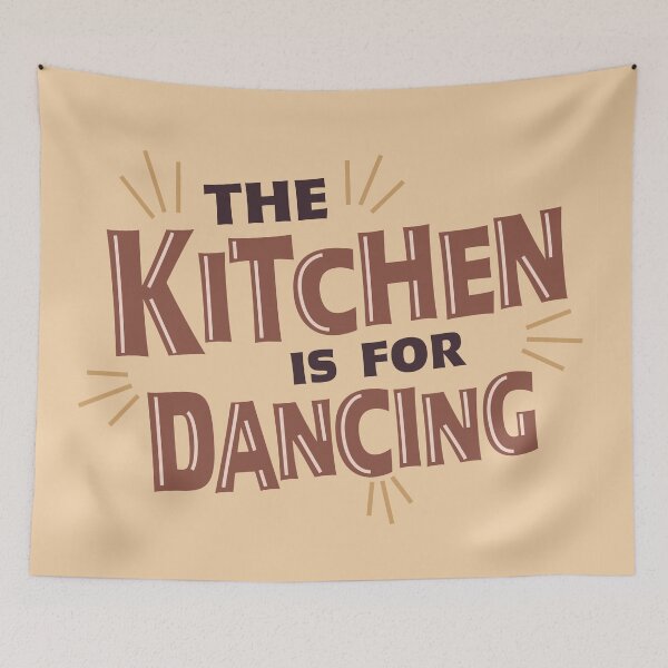 Item preview, The Kitchen is for Dancing, Cream designed and sold by CocoandDaisy.