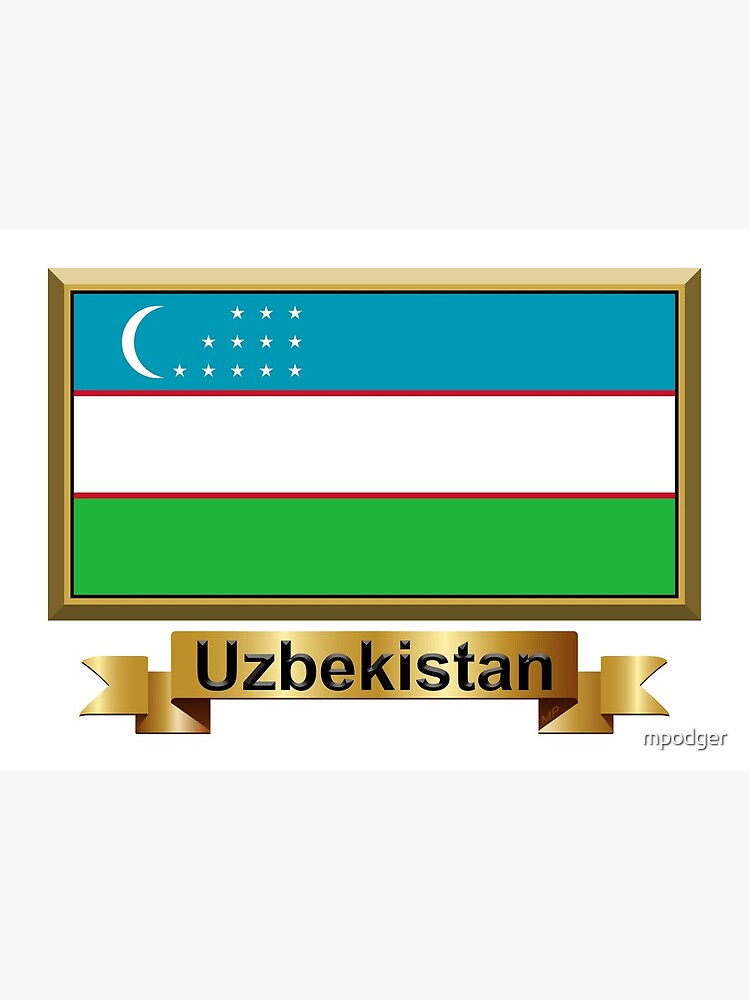 Usbekistan flag 90 x 150 cm