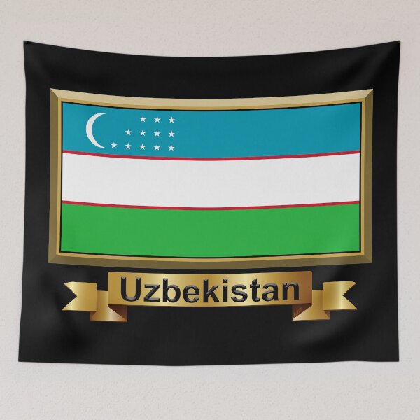 Item preview, Uzbekistan Flag Gifts, Masks, Stickers & Products (N) designed and sold by mpodger.