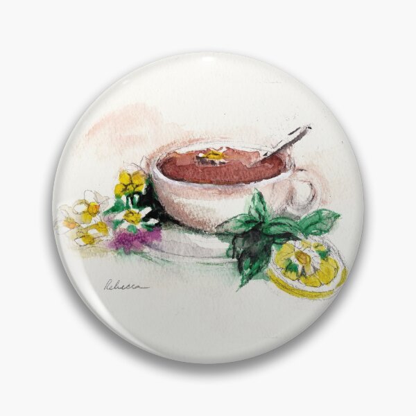 Item preview, Afternoon Tea - watercolor painting  designed and sold by Rebecca Rees.