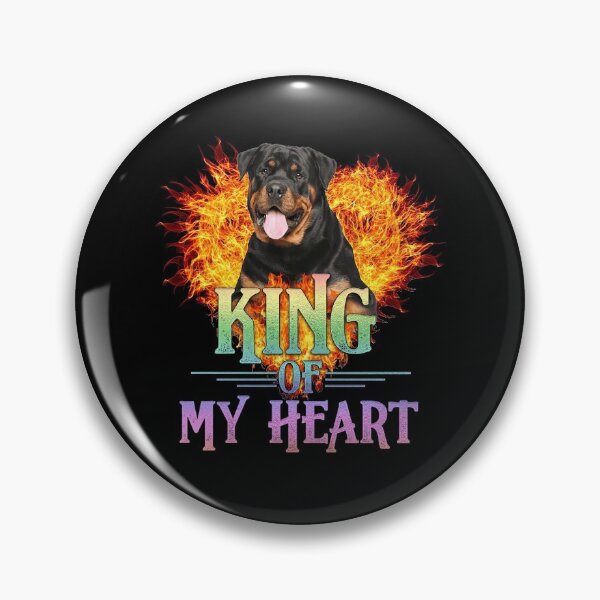 Item preview, Rottweiler King Of My Heart 2 designed and sold by KellyJanosko-bd.