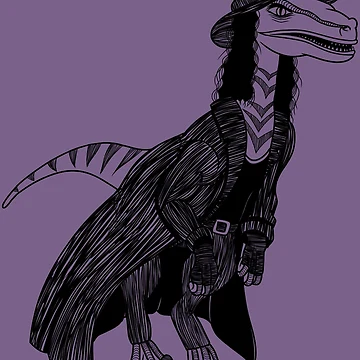 Artwork thumbnail, Undertake-Raptor Linework by Psych0S1ren