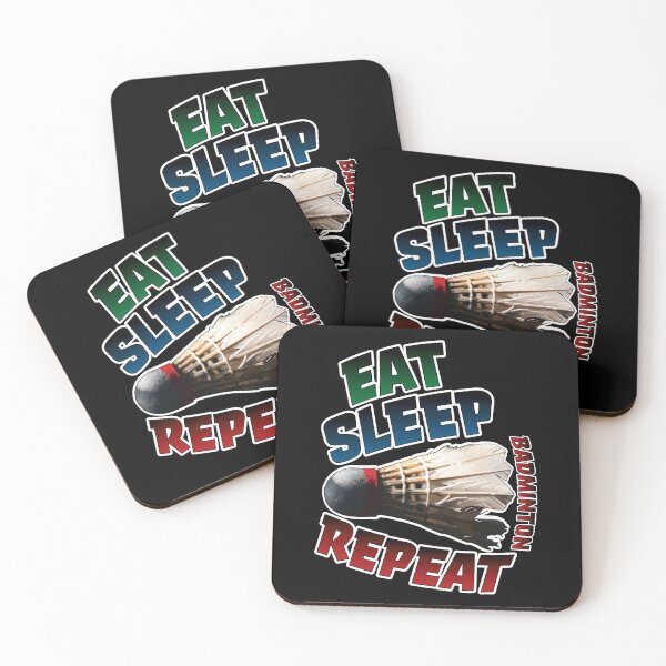 Item preview, Eat Sleep Badminton Repeat with Birdie designed and sold by Reconocer.