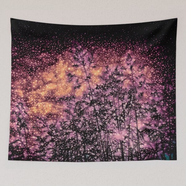 Item preview, Field of hay and starry sky designed and sold by SulkaCreative.