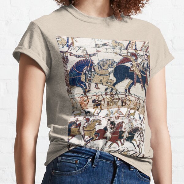 THE BAYEUX TAPESTRY NORMAN KNIGHTS AND ARCHERS Detalle Camiseta clásica