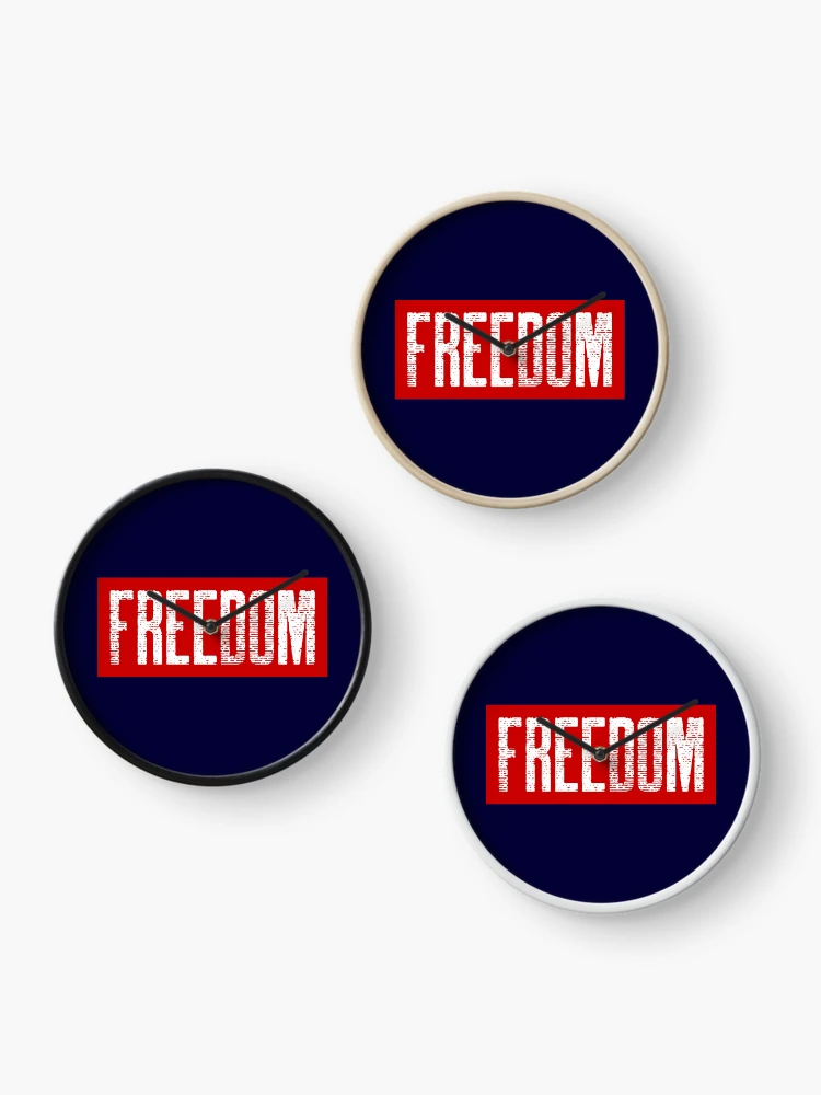 Thumbnail 3 of 4, Clock, FREEDOM designed and sold by DEWDesigns.