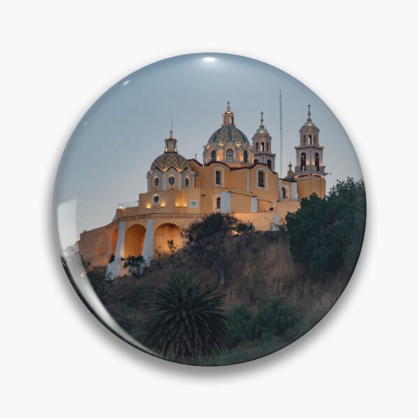 Item preview, Pyramid and church of Cholula with full moon designed and sold by luisraultg.