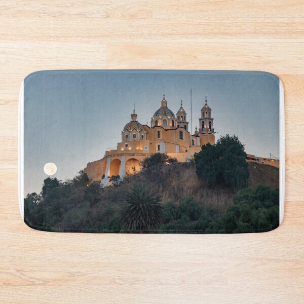 Item preview, Pyramid and church of Cholula with full moon designed and sold by luisraultg.