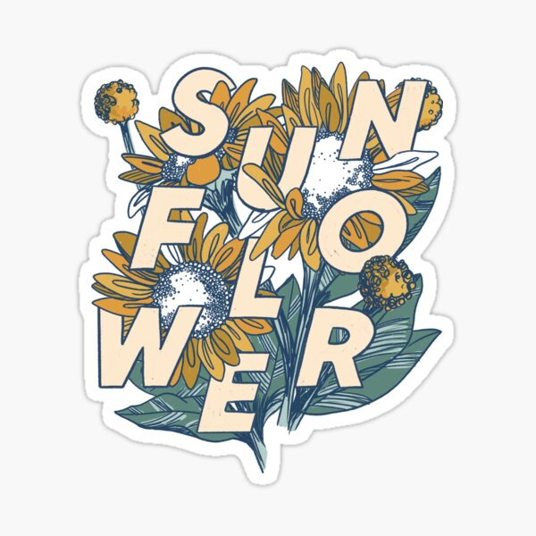 Sunflower Sticker