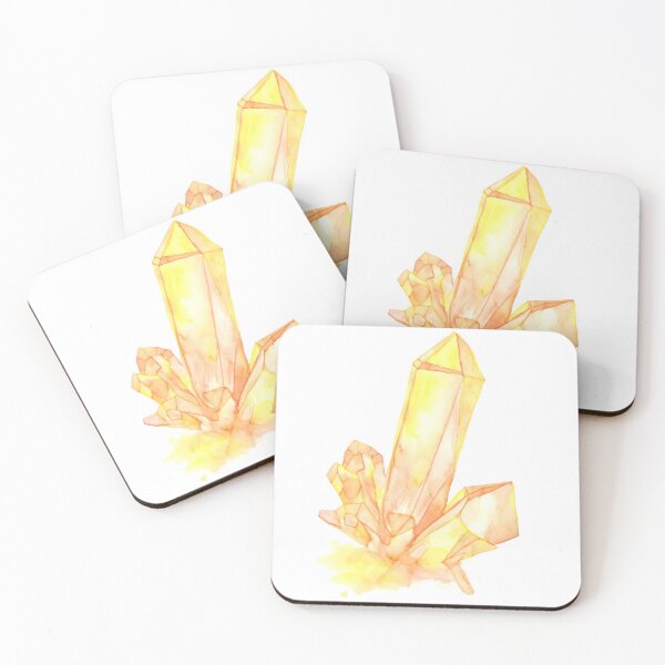 Item preview, Watercolor Crystals "Inclusion" series #3 Yellow designed and sold by RoxyTocin.