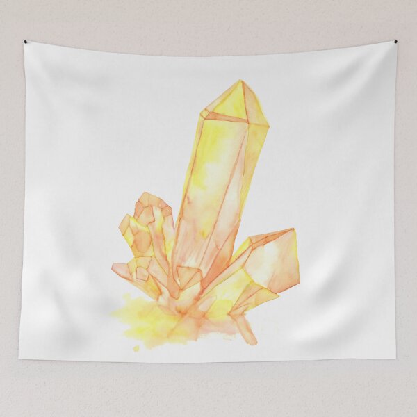 Item preview, Watercolor Crystals "Inclusion" series #3 Yellow designed and sold by RoxyTocin.