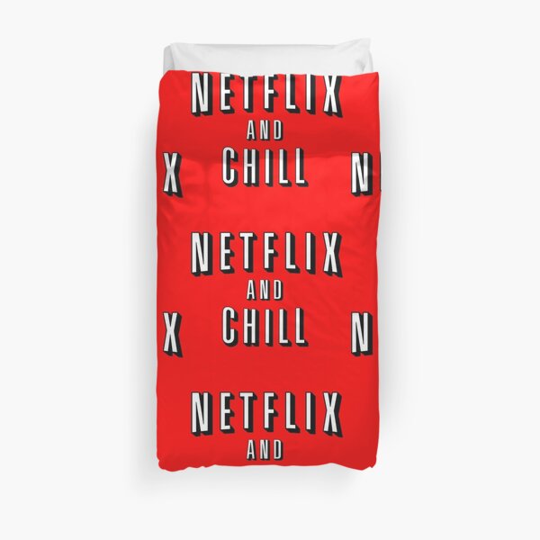 netflix and chill Duvet Cover