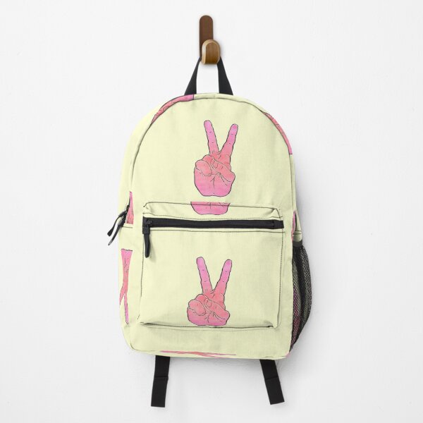 Item preview, Pink peace Sign Hand Drawn Watercolor designed and sold by sharedipmemes.