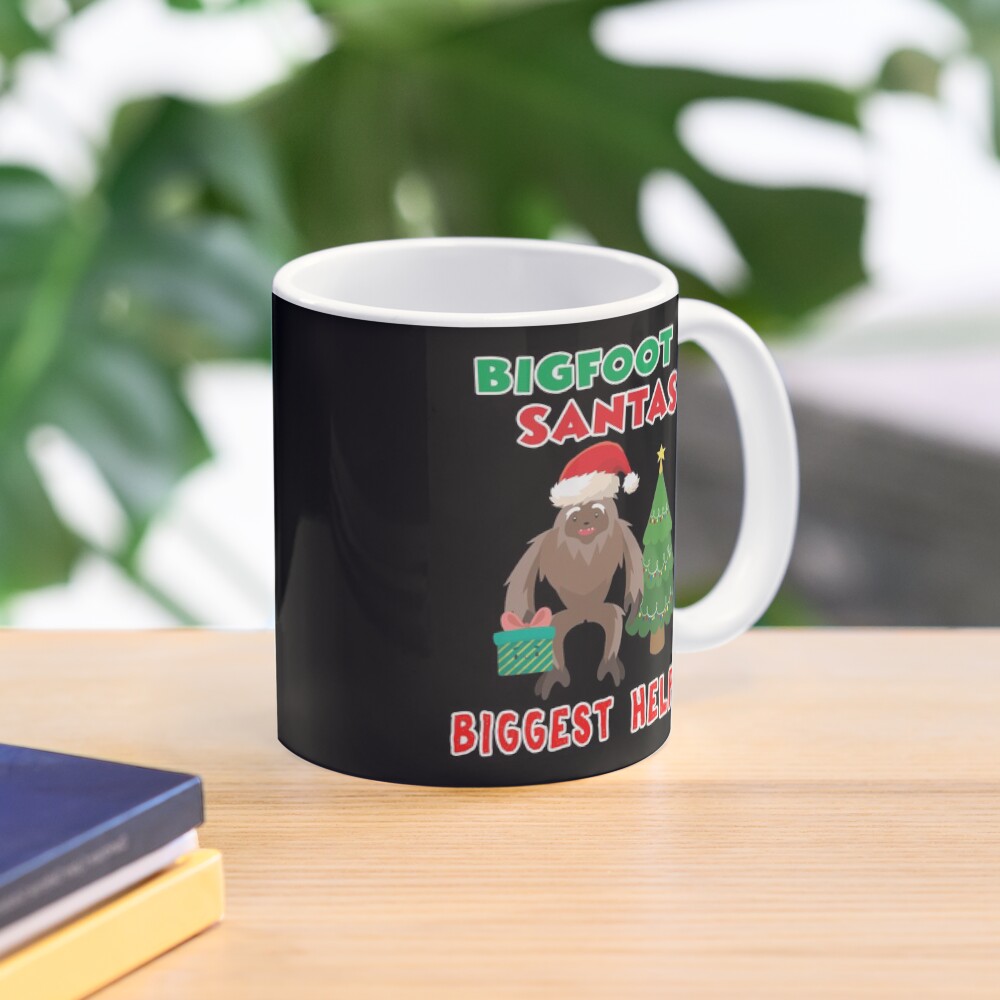 Santas Biggest Helper Squatchy Christmas Present. Coffee Mug