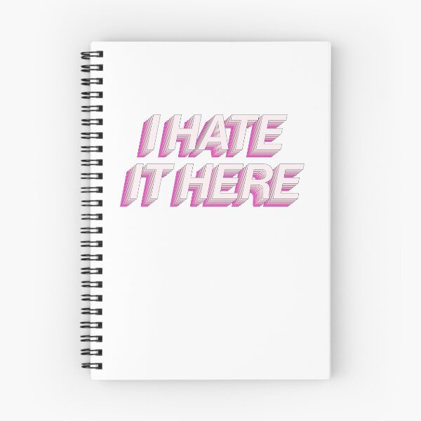 Item preview, I Hate It Here Cute Sarcastic Pink Qurky designed and sold by sharedipmemes.