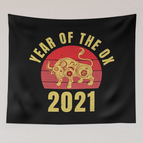 Item preview, 2021 Chinese Year Of The Ox Vintage designed and sold by playloud.