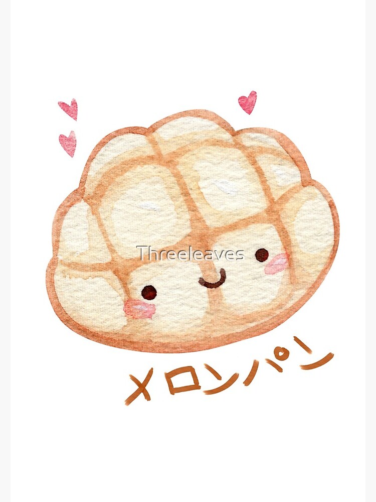 Thumbnail 3 of 3, Journal, Kawaii Melon Pan designed and sold by Threeleaves.