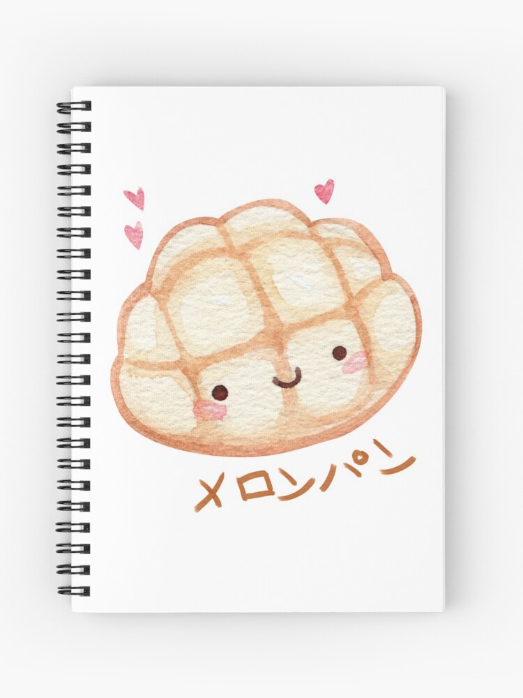 Thumbnail 1 of 3, Journal, Kawaii Melon Pan designed and sold by Threeleaves.