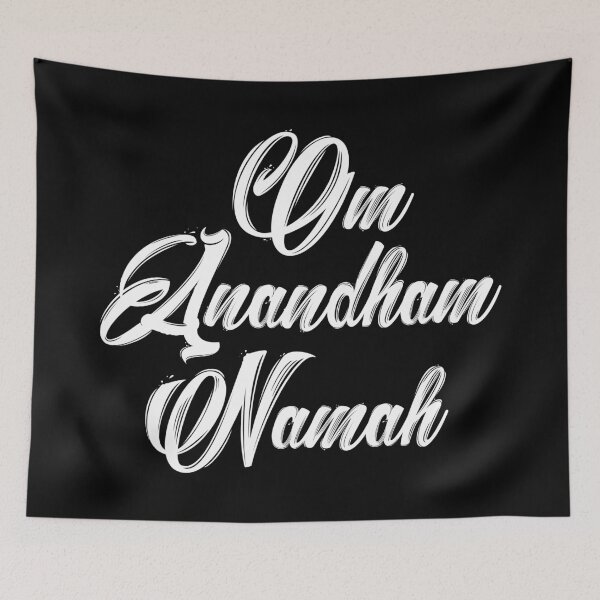 Item preview, Om Anandham Namah (white) designed and sold by didijuca.