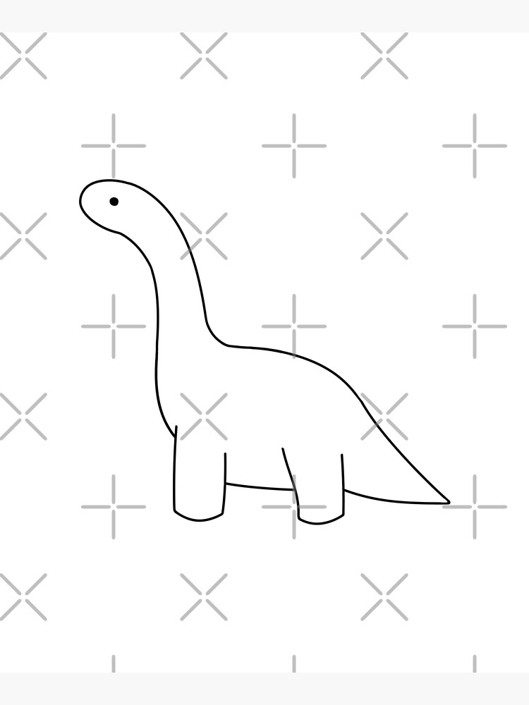 Minimalistic dinosaur by Milanicole