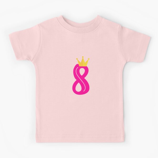 8 year old child princess birthday present present birthday Kids T-Shirt  by Jelisandie